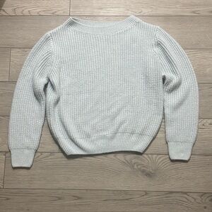 Women's Light Blue Knit Sweater (XS)
